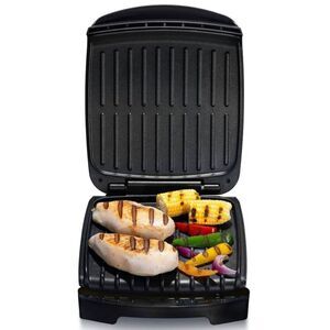 Open Box - Gourmia -  3-in-1 Cooking Plate Grill Cont Black/Stainless Steel